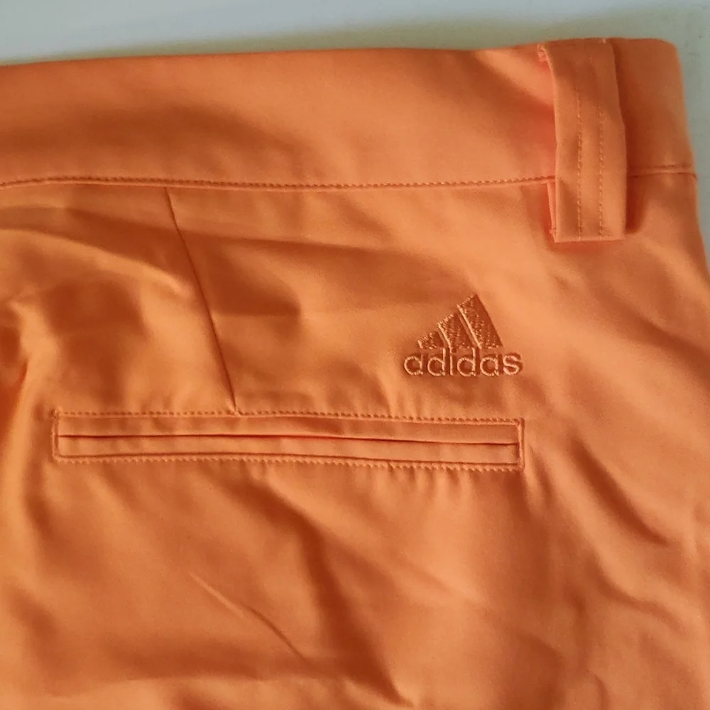 Adidas climalite men's 38 orange breathable activewear shorts